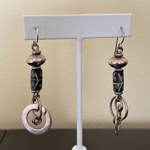 000 Mexico 925 Sterling Silver Stone Earrings